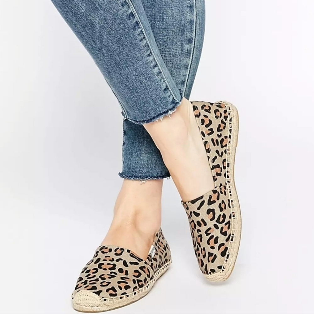 Soludos women's shoes multicolor animal print size 9